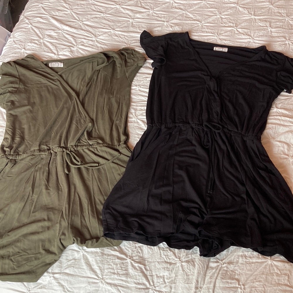 Two 24/7 Maurice’s rompers size L
